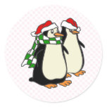 Pair of Penguins Round Sticker