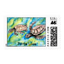 pair of sea turtles Turtle Love postage stamps