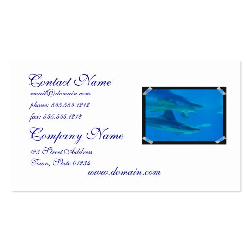 Pair of Sharks Business Cards
