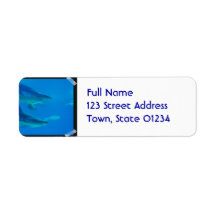 Pair of Sharks Mailing Labels