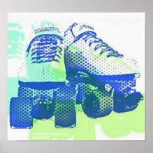 Pair of Skates Pop Art PosterPrint