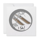 Pair of Skis I Ski Tshirts and Gifts Personalized Invite