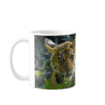 Pair of Tiger Cubs Portrait Coffee Mugs