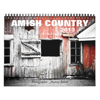 País de 2013 Amish y calendario viejo de los grane País de 2013 Amish y calendario viejo de los grane