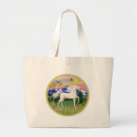 País de la montaña - caballo árabe blanco bolsas