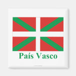 País Vasco (Euskadi) flag with name Magnet