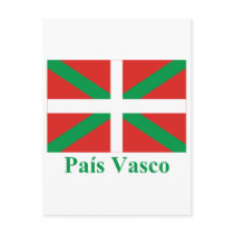 País Vasco (Euskadi) flag with name Postcard
