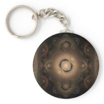 Paisley Abstract Fractal Design Key Chains