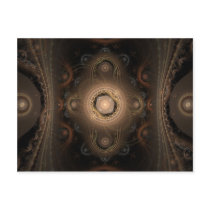Paisley Abstract Fractal Design Postcards