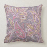 Paisley and flower pattern pillow