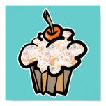 paisley and hearts cupcake print