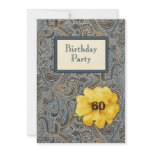 Paisley and Rose Birthday 60 Personalized Announcements