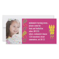 Paisley Birthdy Photo Invitation photo cards by samack Paisley Birthdy Photo Invitation photo cards