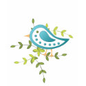Paisley Blue Bird of Happiness t-shirts