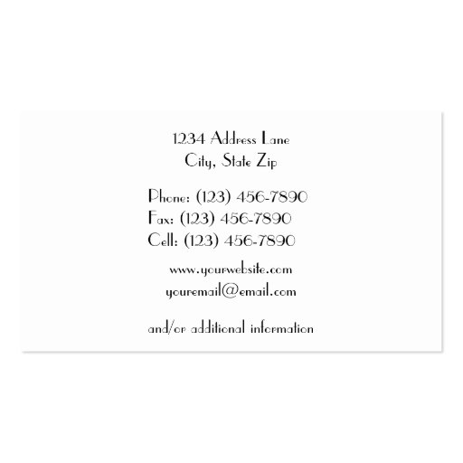 Paisley Business Cards (back side)