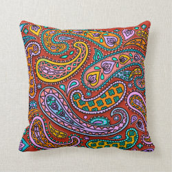 Paisley Candy Pillow