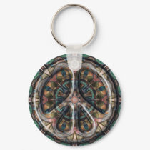 Paisley Dogs Peace keychains