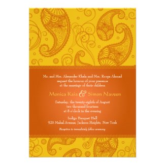 Paisley Dreams Wedding Invitation