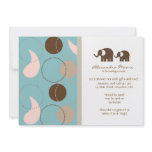 Paisley &amp; Elephants Baby Shower Invitation