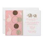 Paisley &amp; Elephants Baby Shower Invitation