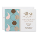Paisley &amp; Elephants Baby Shower Invitation