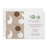 Paisley &amp; Elephants Baby Shower Invitation