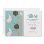 Paisley &amp; Elephants Baby Shower Invitation