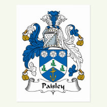 Paisley Family Crest Postcard