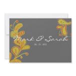 Paisley Fern Dove Wedding Invitation