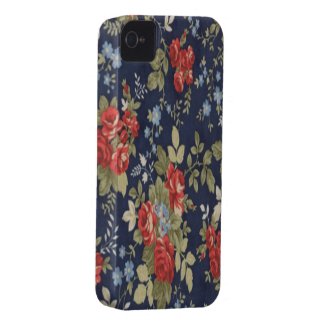 Paisley Floral French roses Case-mate Iphone 4 Case