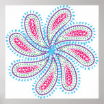 Paisley Flower posters