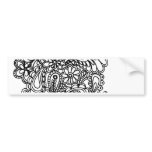 paisley flowers bumper sticker
