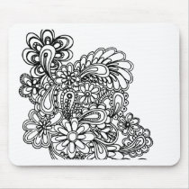 paisley flowers mousepads