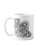 paisley flowers coffee mug