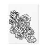 paisley flowers post cards