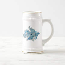 Paisley Flowing Fish Coffee Mug