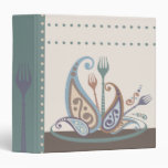 paisley forks recipe cookbook notebook binder 2