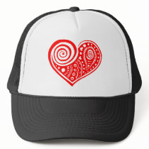 Paisley Heart /blk Hats