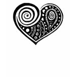Paisley Heart /blk