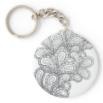 Paisley keychains