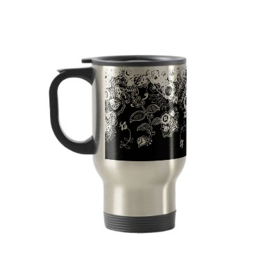Paisley Lace Travel Mug by litabug