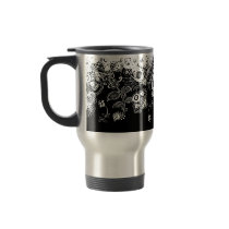 Paisley Lace Travel Mug by litabug Paisley Lace Travel Mug