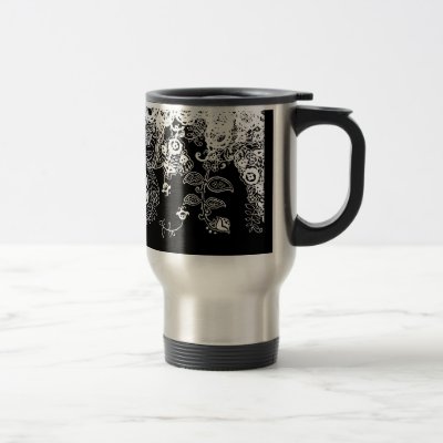 Paisley Lace Travel Mug by litabug