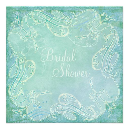 Paisley Modern Floral Flourish Swirl Wedding Personalized Invite