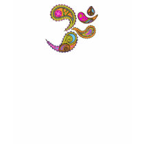 Paisley Om Yoga Top t-shirts by dropsoul Paisley Om Yoga Top t-shirts