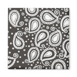 Paisley on Black Magnet