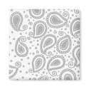 Paisley on White magnets