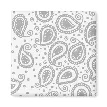 Paisley on White magnets
