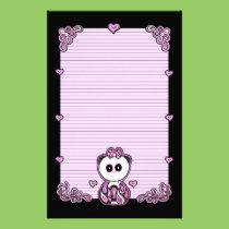 Paisley Panda Paper stationery