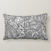 Paisley Passion - Black (Henna) Pillows